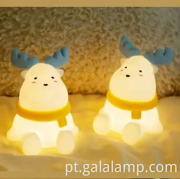 Pequena luz da noite batendo palmas - lâmpada de mesa LED para crianças